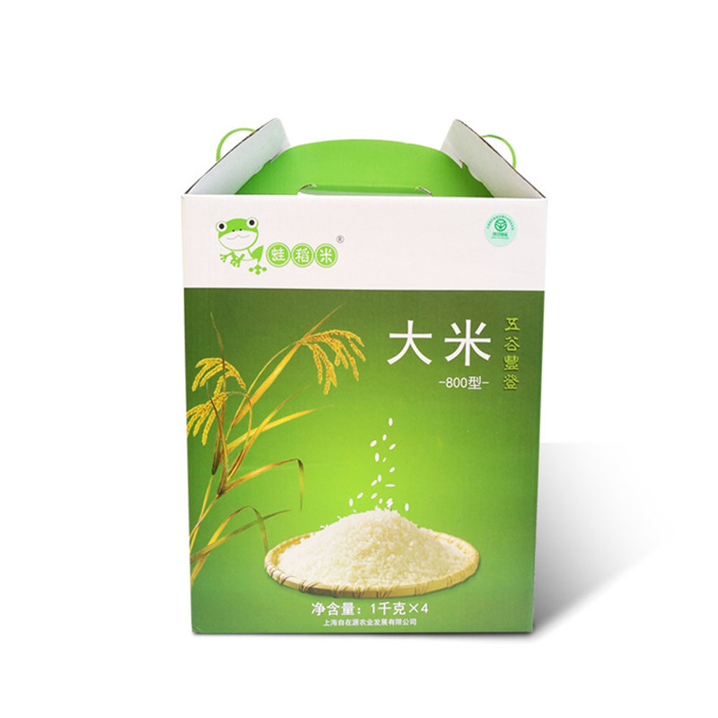 蛙稻米大米800型1kg*4(礼盒装)