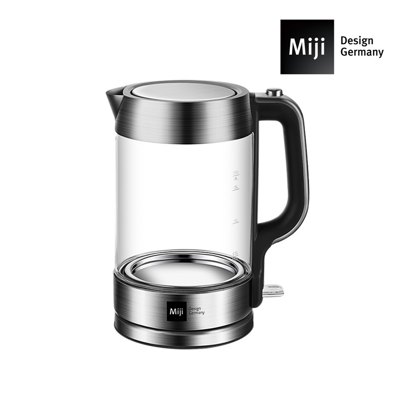 Miji 米技 电热水壶（德国肖特玻璃）HK-6001 不锈钢色 不锈钢色
