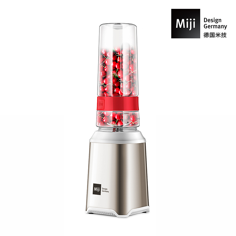 德国Miji 米技便携果汁机 高颜值 按压式 可碎冰 10秒做料理MB-1200 不锈钢香槟金色 不锈钢香槟金色