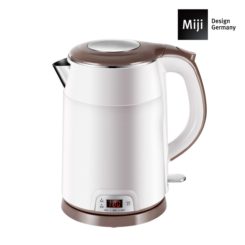 德国Miji 米技 不锈钢电热水壶（保温型）HK-4252 白色 白色
