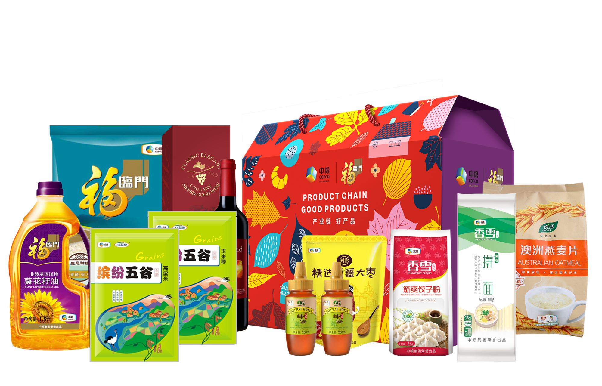 zl-中粮·御宴礼粮油套装b 中粮时怡精选新疆大枣(袋装250g)